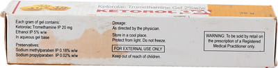 Ketorol Tube Of 30gm Gel