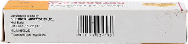 Ketorol Tube Of 30gm Gel