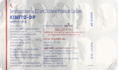 Kineto Dp Strip Of 10 Capsules