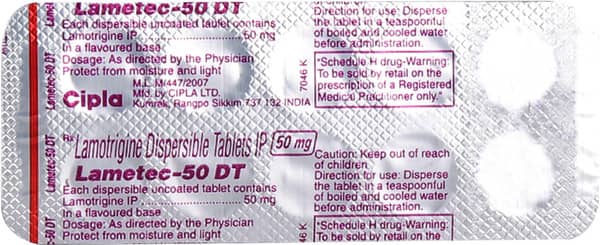 Lametec Dt 50mg Strip Of 10 Tablets