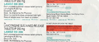 Lamez Od 200mg Strip Of 10 Tablets