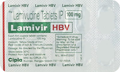 Lamivir Hbv 100mg Strip Of 10 Tablets