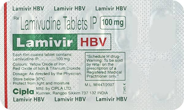 Lamivir Hbv 100mg Strip Of 10 Tablets
