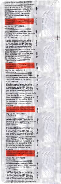 Lan 30mg Strip Of 10 Capsules