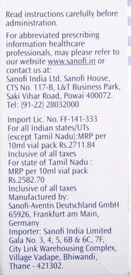 Lantus 100iu Vial Of 10ml Solution For Injection