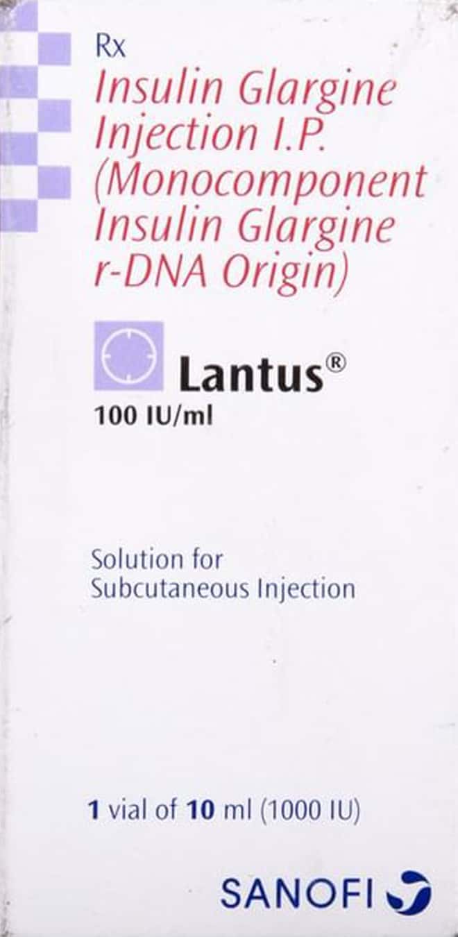lantus 100iu vial of 10ml solution for injection