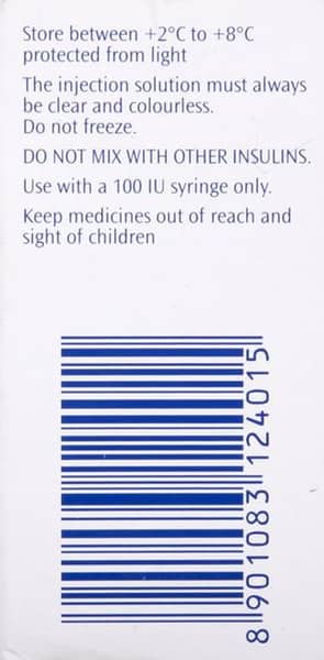 Lantus 100iu Vial Of 10ml Solution For Injection