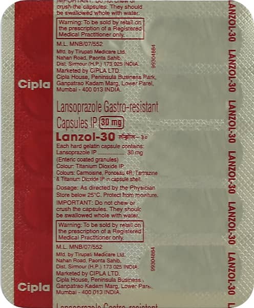 Lanzol 30 Capsule
