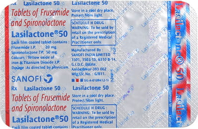 Lasilactone 50mg Strip Of 10 Tablets