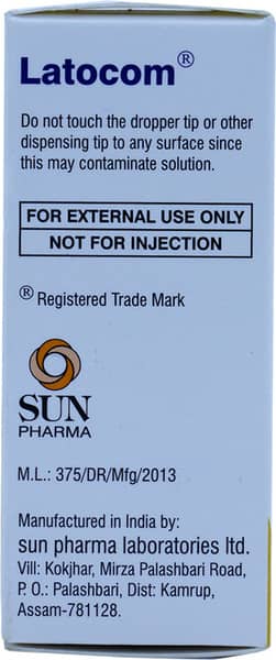लैटोकोम की बोतल 2.5ml आई ड्राप