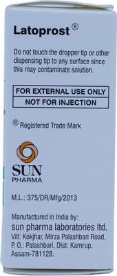 Latoprost Bottle Of 2.5ml Eye Drops