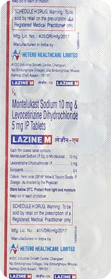 Lazine M Strip Of 10 Tablets