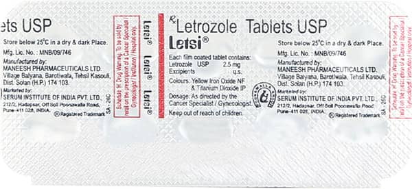 Letsi 2.5mg Strip Of 5 Tablets