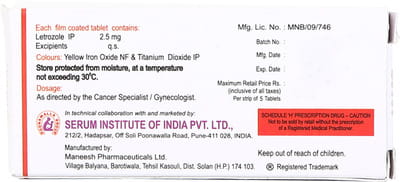 Letsi 2.5mg Strip Of 5 Tablets