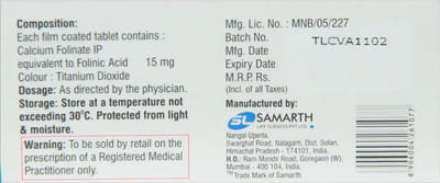 Leucorin 15mg Strip Of 10 Tablets