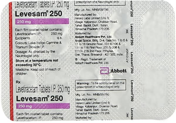 Levesam 250mg Strip Of 10 Tablets