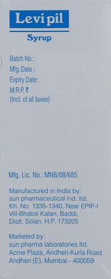 Levipil Bottle Of 100ml Syrup