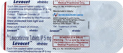 Levocet 5mg Strip Of 10 Tablets