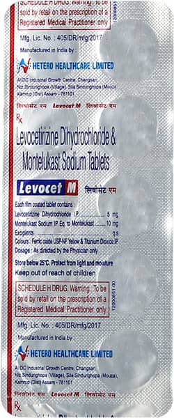 Levocet M Strip Of 10 Tablets