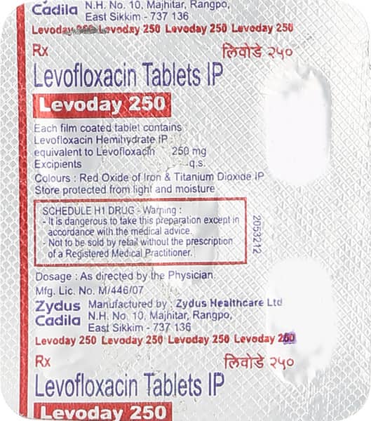 Levoday 250Mg Strip Of 5 Tablets