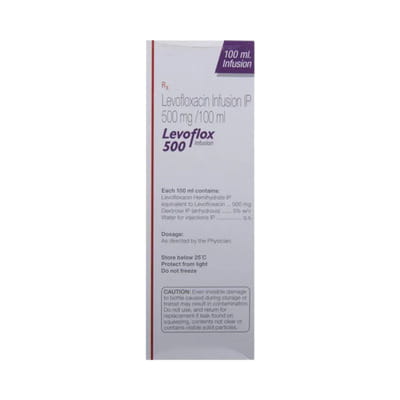 Levoflox 500mg Bottle Of 100ml Solution For Infusion