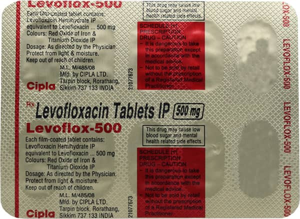 Levoflox 500Mg Strip Of 10 Tablets