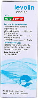 Levolin 50mcg Cfc Free Box Of 200md Metered Dose Inhaler