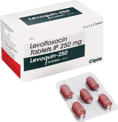 Levoquin 250mg Strip Of 5 Tablets
