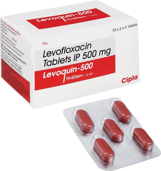 Levoquin 500mg Strip Of 5 Tablets