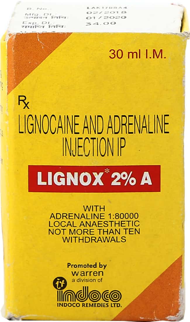 lignox 2 vial of 30ml injection