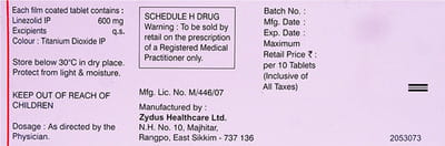 Linid 600mg Strip Of 10 Tablets