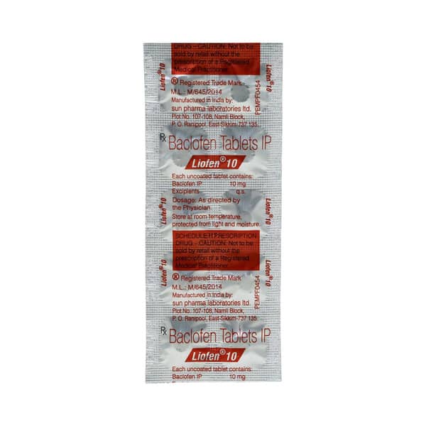 Liofen 10Mg Strip Of 10 Tablets