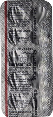 Lioresal 25mg Strip Of 10 Tablets