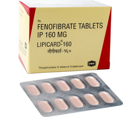 Lipicard 160mg Strip Of 10 Tablets