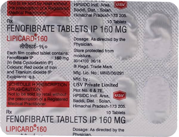 Lipicard 160 Tablet