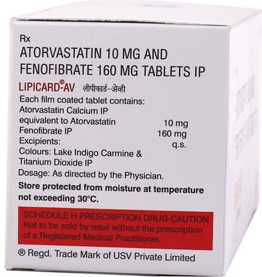 Lipicard Av Strip Of 10 Tablets