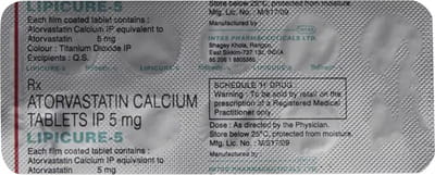 Lipicure 5mg Strip Of 10 Tablets