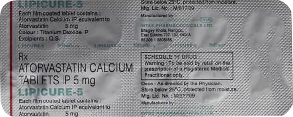 Lipicure 5mg Strip Of 10 Tablets