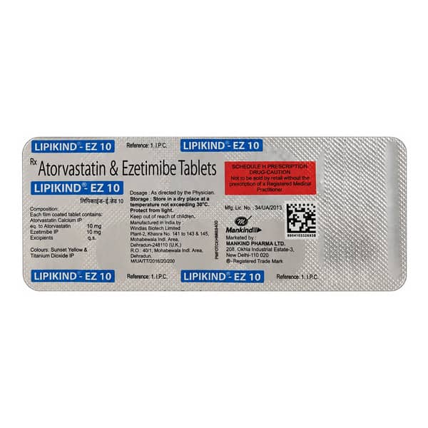 Lipikind Ez Strip Of 10 Tablets