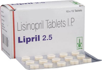 Lipril 2.5mg Strip Of 15 Tablets
