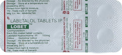 Lobet 100mg Strip Of 10 Tablets