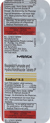 Lodoz 2.5mg Strip Of 10 Tablets