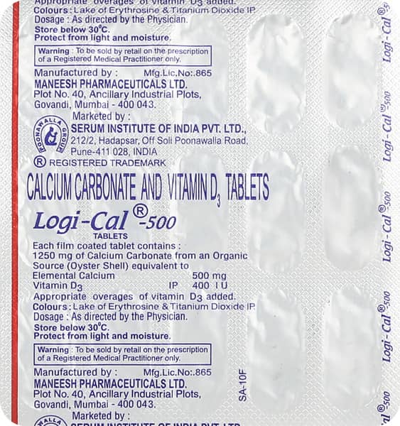 Logical 500Mg Strip Of 15 Tablets