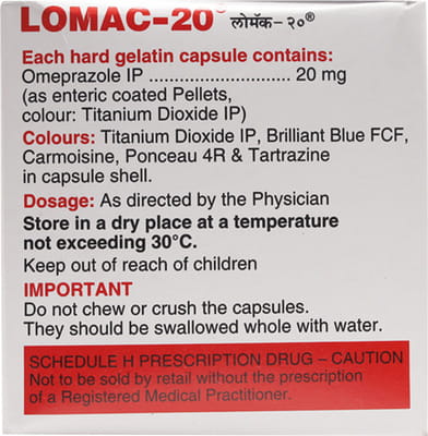 Lomac 20mg Strip Of 15 Capsules