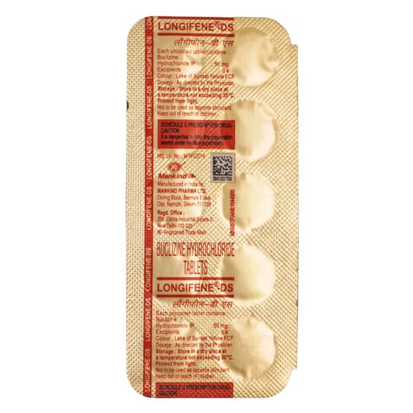 Longifene Ds 50mg Strip Of 10 Tablets