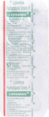 Lopamide 2mg Strip Of 10 Tablets