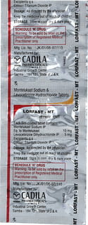 Lorfast Mt Strip Of 10 Tablets