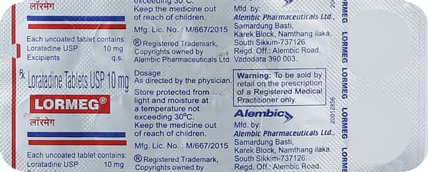 Lormeg 10Mg Strip Of 10 Tablets