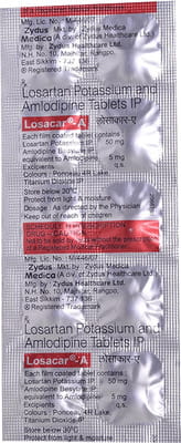 Losacar A Strip Of 10 Tablets