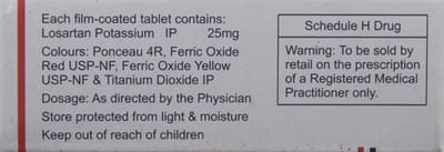 Losanorm 25mg Strip Of 10 Tablets
